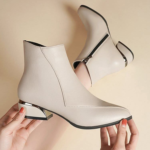 Ladies Low Heel Ankle Boots