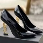 Women's Pointed Toe YSL High Heel Pumps Black